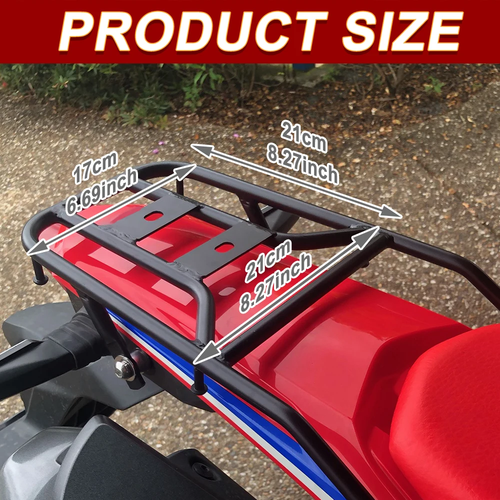 Portapacchi Posteriore per Moto Honda CRF300L CRF 300L Rally 2021 2022 2023 2024 2025 2026