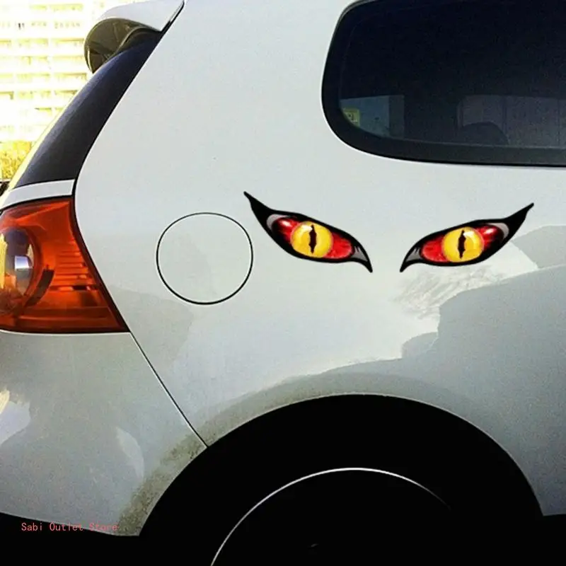 Motorcycle Car Styling Decal Window Sticker Evil Eyes Car Sticker Accessories