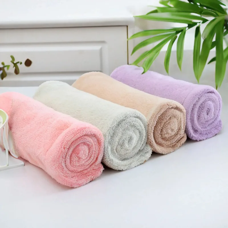 1 Pcs Quickly Dry Hair Hat Super Absorbent Soft Bathroom Women Head Towels Girls Cute Hair Towel Hair Dry Wrap Bonnets