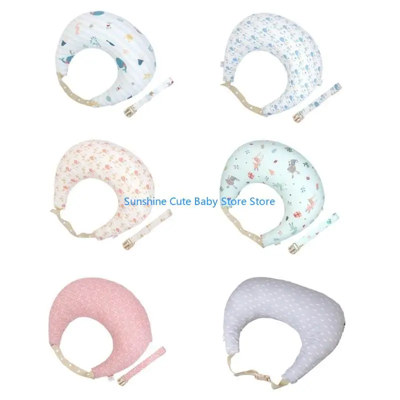 C5AF وسادة رضاعة الطفل والرضاعة الطبيعية وسادة دعم للرضع من القطن #3