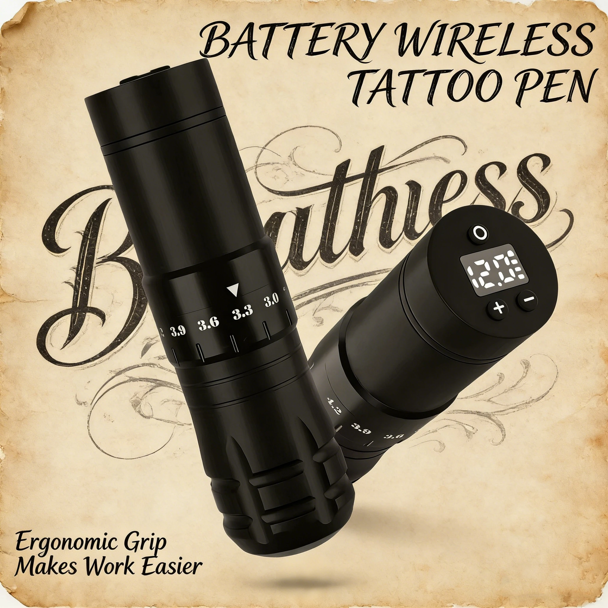 

Wireless Tattoo Pen 2.4-4.2mm Adjustable Stroke Rotary Tattoo Machine 8500RPM 1500mAh Battery for Artists Tattoo Accessories