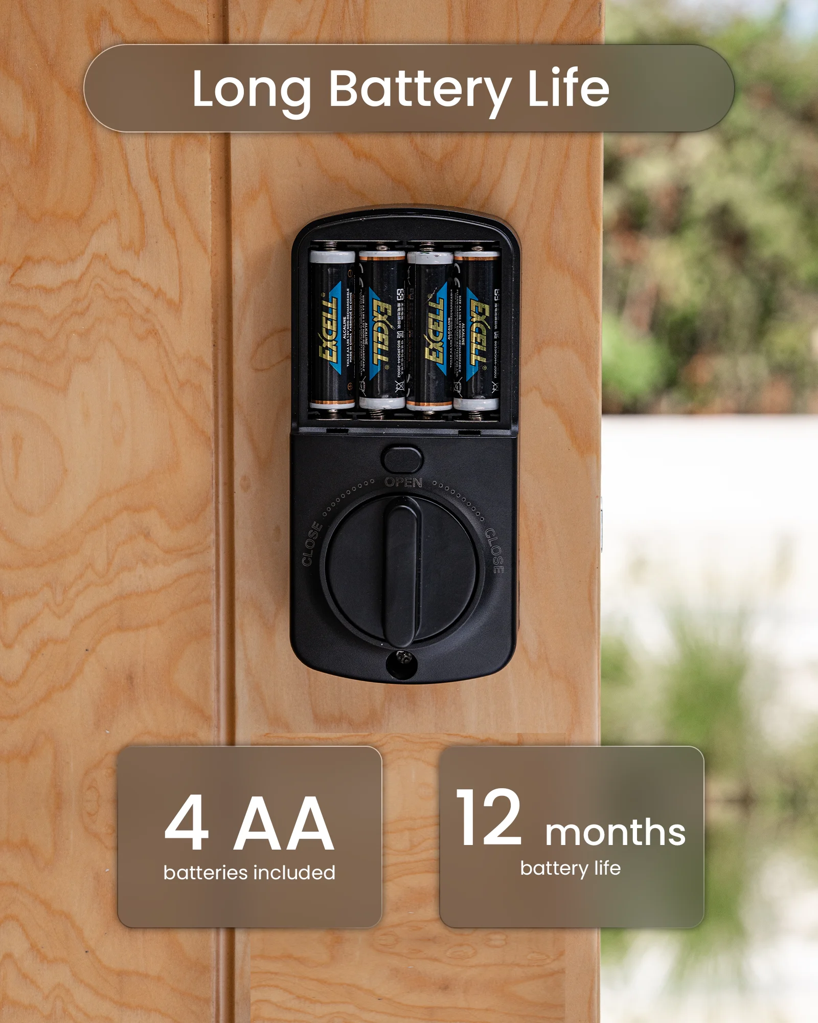 DESLOC Keyless Entry Door Lock with Handle Set, Smart Locks for Front Door, Electronic keypad Door Lock with Handle, , IP54