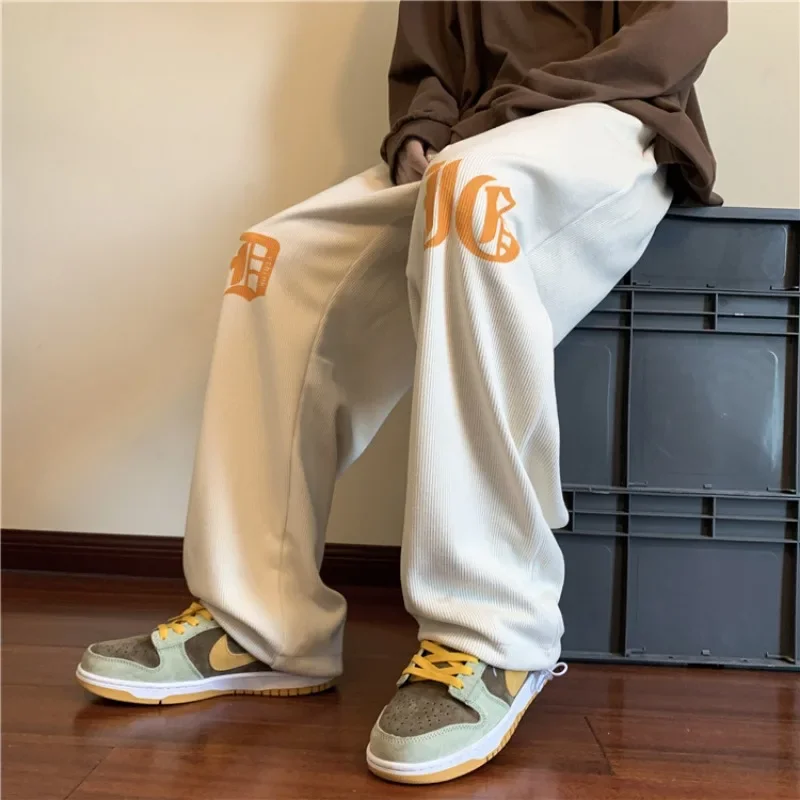 

Korean Harajuku Joggers Sweatpants Women Letter Print Wide Leg Pants Bf Hip Hop Streetwear Loose Casual Straight Trousers Y2K