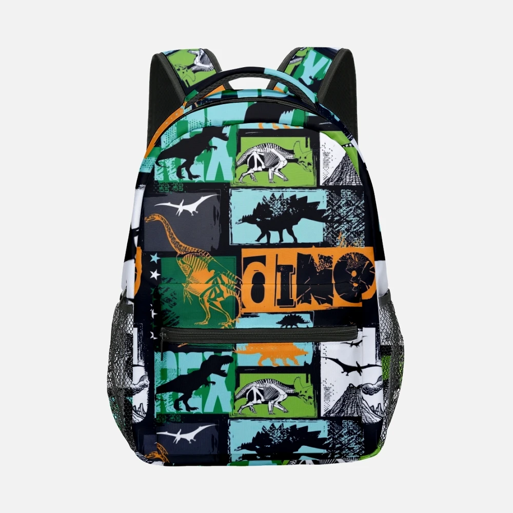 Luxury Novelty Cool dinosaur student Bookbag Notebook Backpacks 3D Print Oxford Waterproof Boys/Girls Travel Backpacks