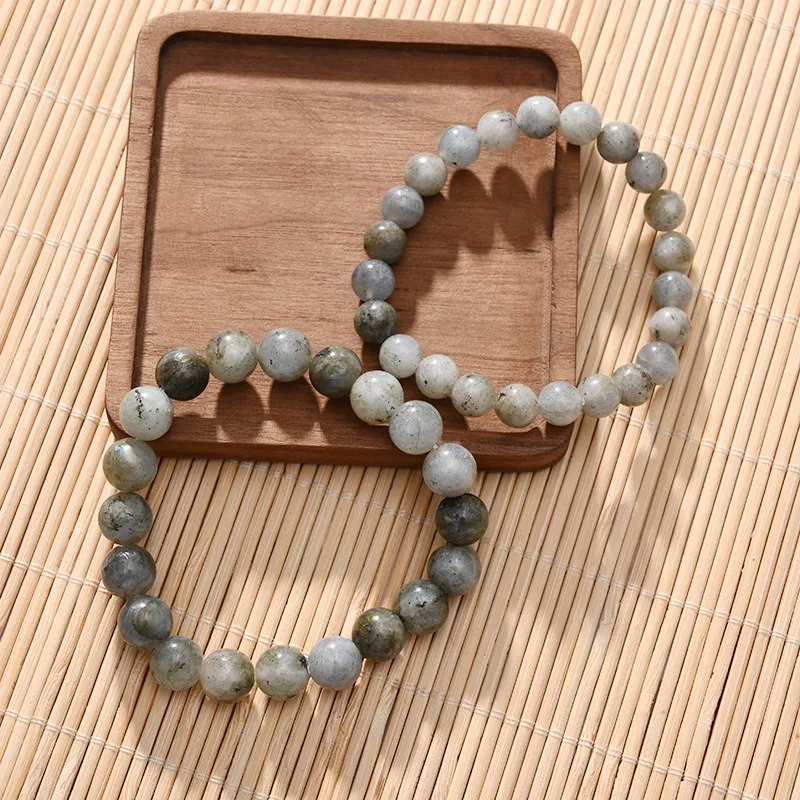 4mm 6mm 8mm Labradorite Stone Bracelet Natural Stone Bracelet DIY Jewelry for Woman for Gift Handmade Gem Semi Precious Gemstone