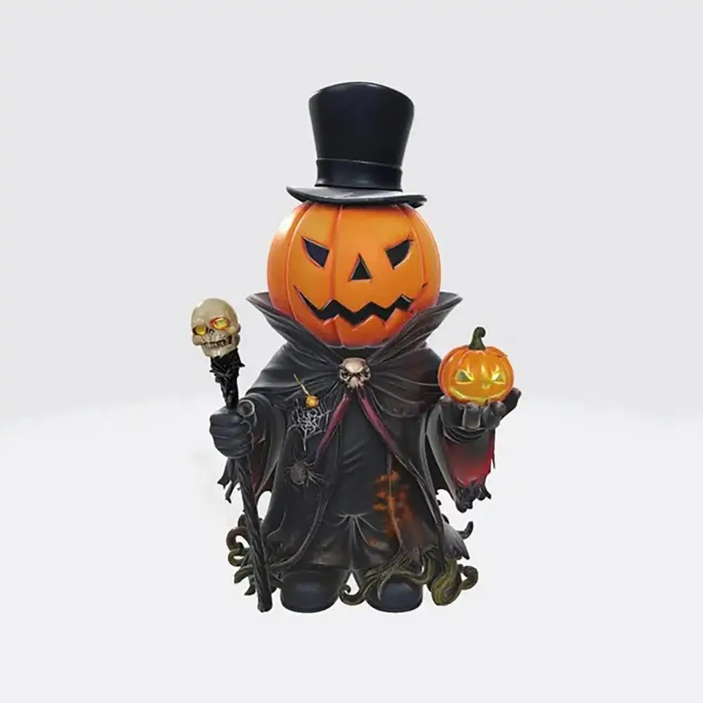 

Halloween Pumpkin Scepter Exquisite Resin Pumpkin Head Decorations, Scepter Figurine for Halloween Table Decorations