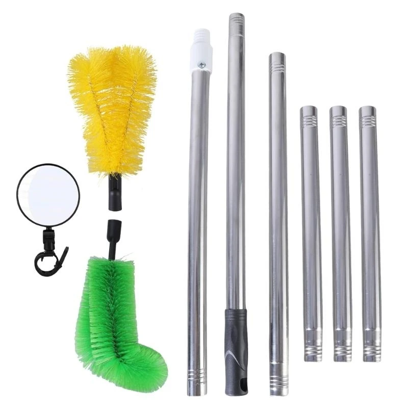 

Gutter Cleaning Brush Debris Leaves Portable Drainage Grooves Cleaning Tool
