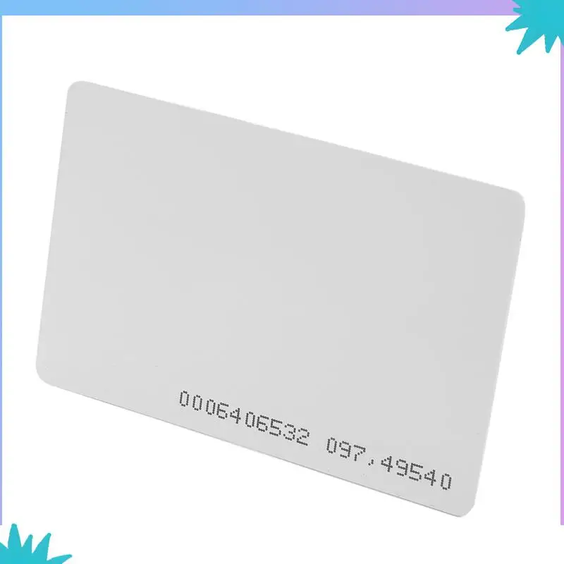 

ABZW 200Pcs Access Control Card RFID Card 125Khz EM4100 TK4100 Smart Proximity Card RFID Tag Key For Access Control Key