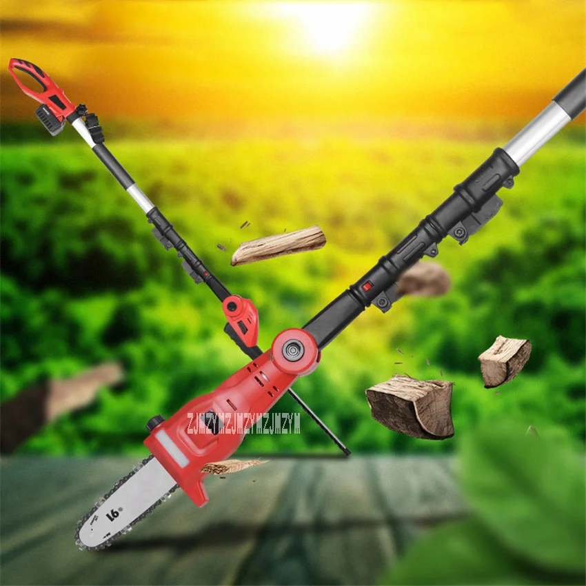 

Household Electric High-altitude Saw Rechargeable Cordless High Branch Saw Multifunctional Hedge Trimmer 110-220V 1.5Ah/4Ah 20V