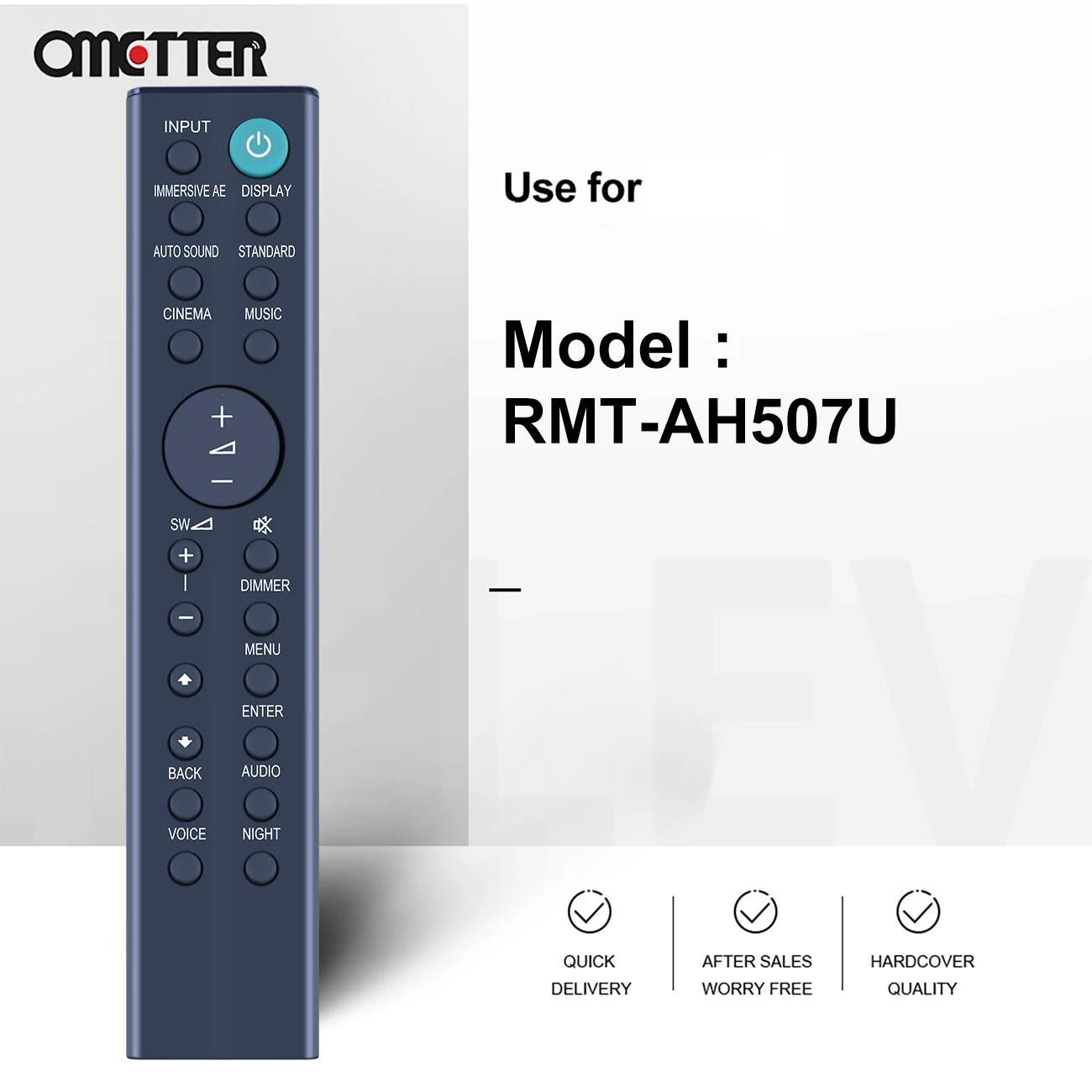 RMT-AH507U сменный пульт дистанционного управления, подходит для звуковой панели Sony