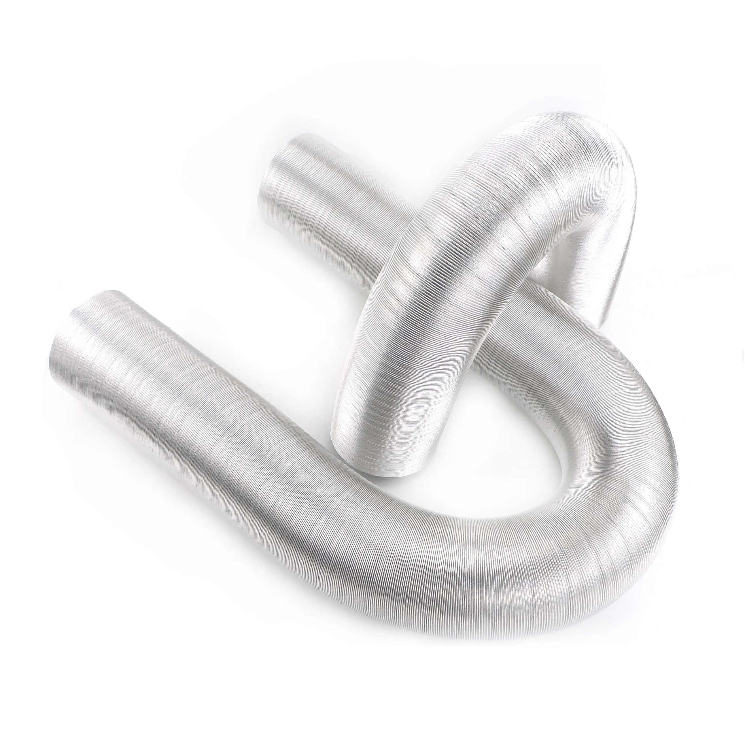 75mm ID Stretched Length 100cm / 200cm Air Diesel Heater Duct Pipe 2 Layers Aluminum Foil Tube Hose For Car Camper Caravan VAN