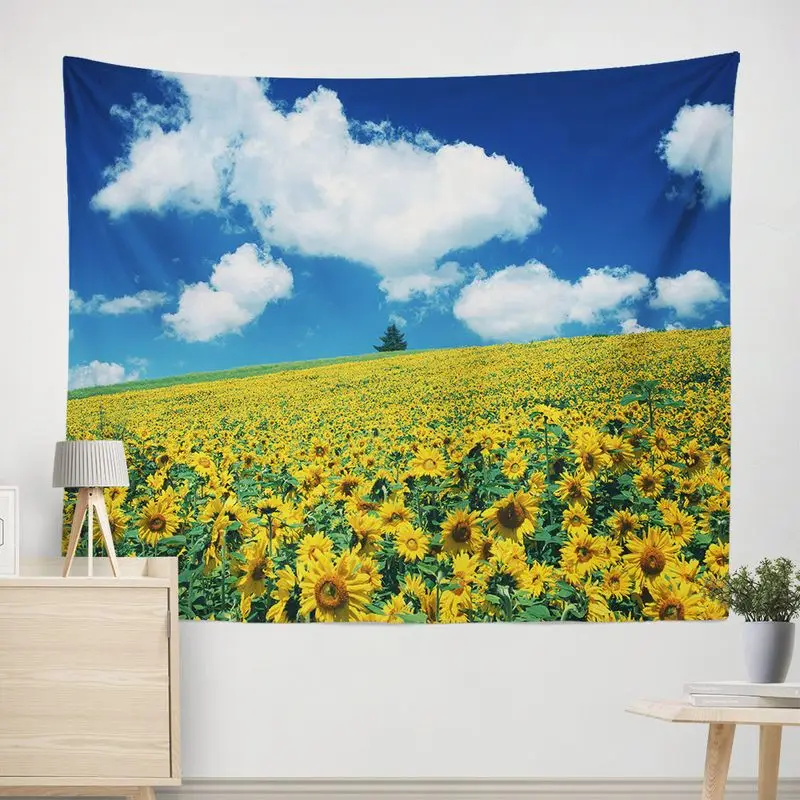 VIKAMA Bridge Orange Cloud Landscape Tapestry Wall Art Hanging for Bedroom Living Room Decor Healing Twilight Sky Photography