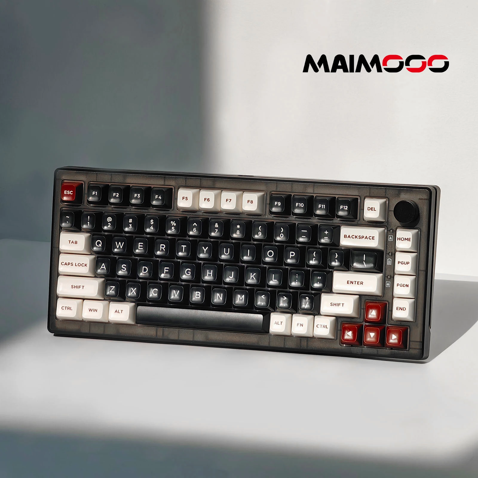 Maimooo Mlk75 Mechanical Keyboard 75% Layout 82 Keys 2.4G Bluetooth Wireless Hot-Swappable Gasket Keyboard South Facing Light