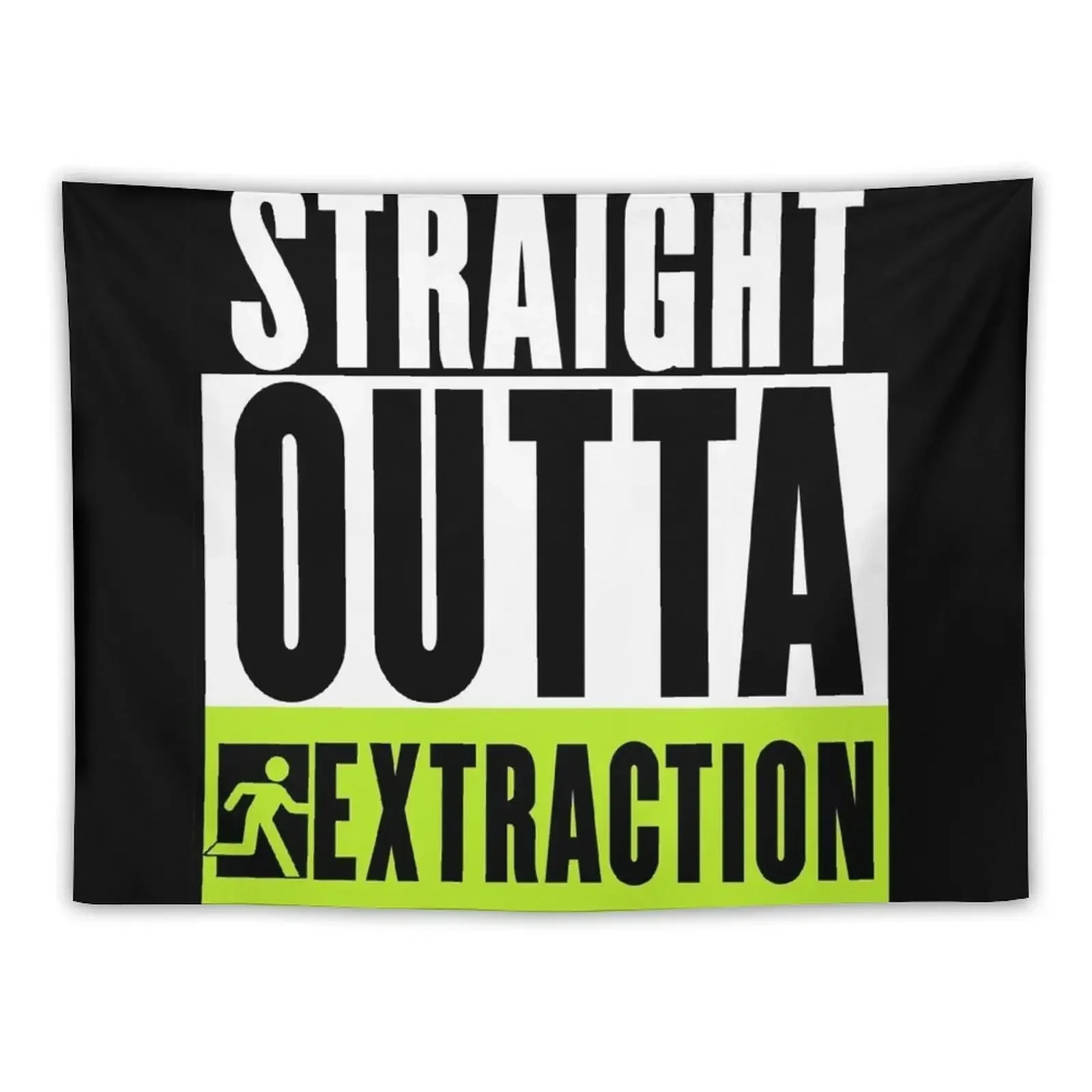 Straight Outta Extraction Tapestry Cute Room Things Decor Home Bedroom Decor Aesthetic Room Decoration Korean Style Tapestry