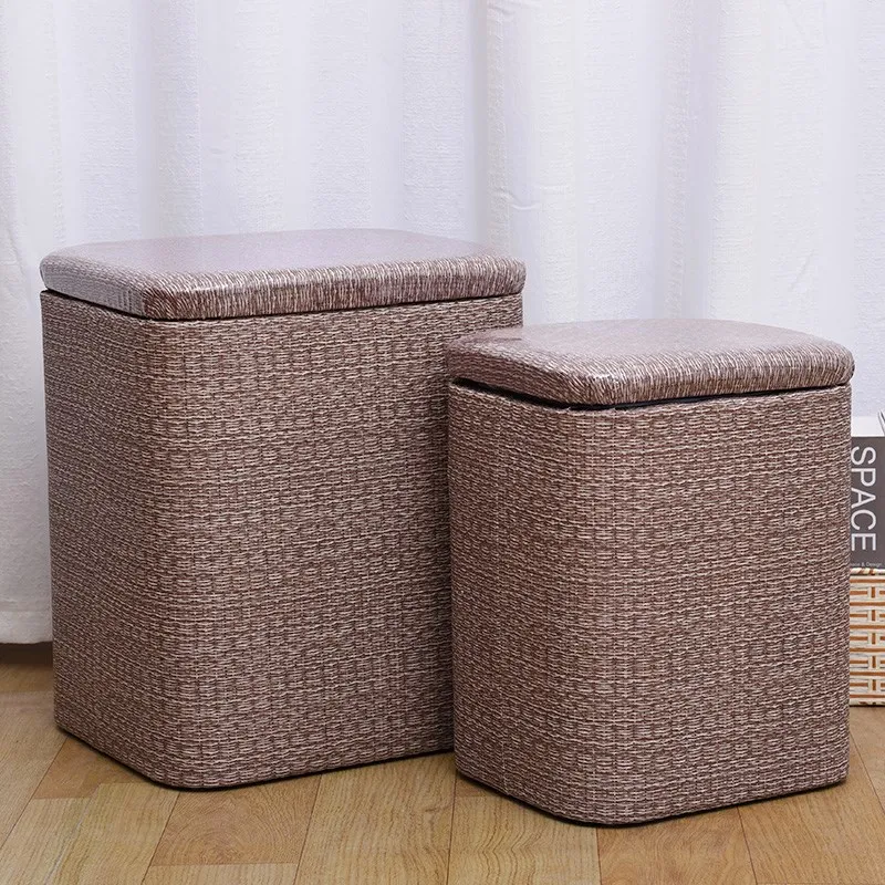 

Sitting Wooden Storage Box, Single Simple Storage Stool, Wooden Storage Cabinet, Minimalist Large Capacity Wooden Chest