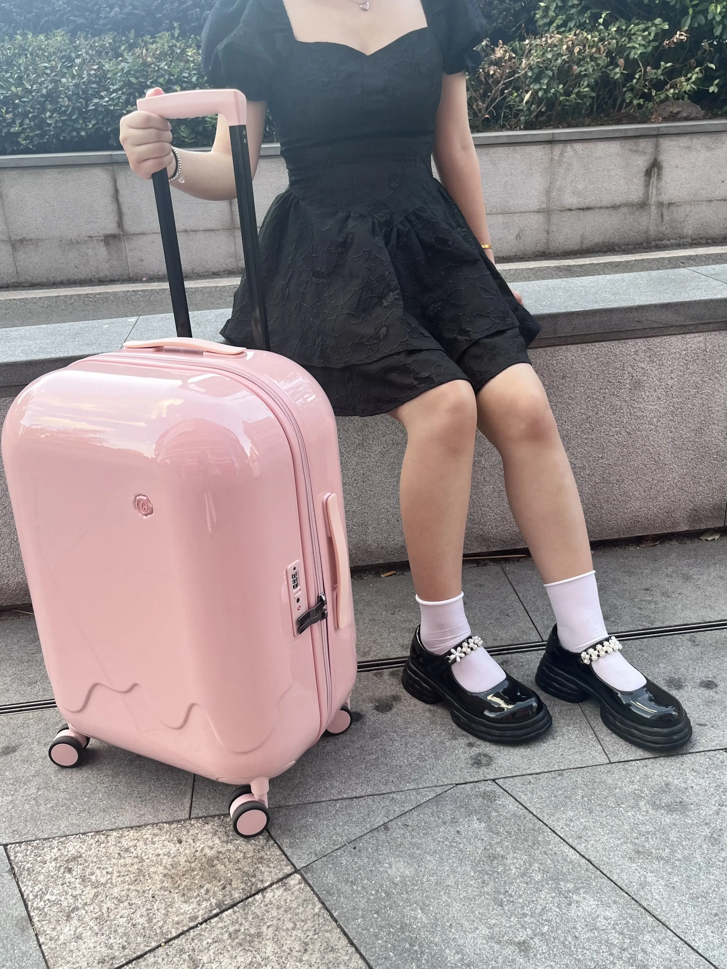 High-value bubble cabin case 20 inch multifunctional cute suitcase men's and women's INS suitcase trolley case 24/26