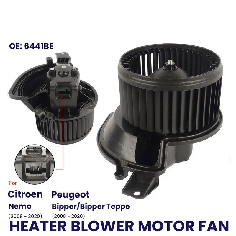 HEATER BLOWER MOTOR FAN FOR PEUGEOT BIPPER / BIPPER TEPEE 2008-ONWARDS 1.3 1.4 RHD