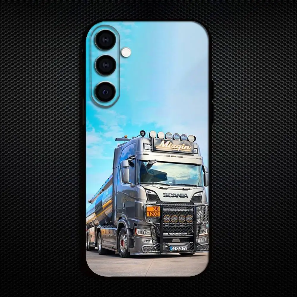 Etui na telefon Trucks SA-AB do Samsung Galaxy A73, A72, A71, A70, A53, A52, A51, inne miękkie czarne etui