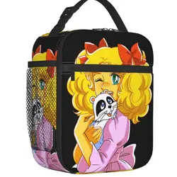 Candy Candy Anime Cartoon Portable Lunch Boxes Multifunction Thermal Cooler Food Insulated Lunch Bag School Children Student