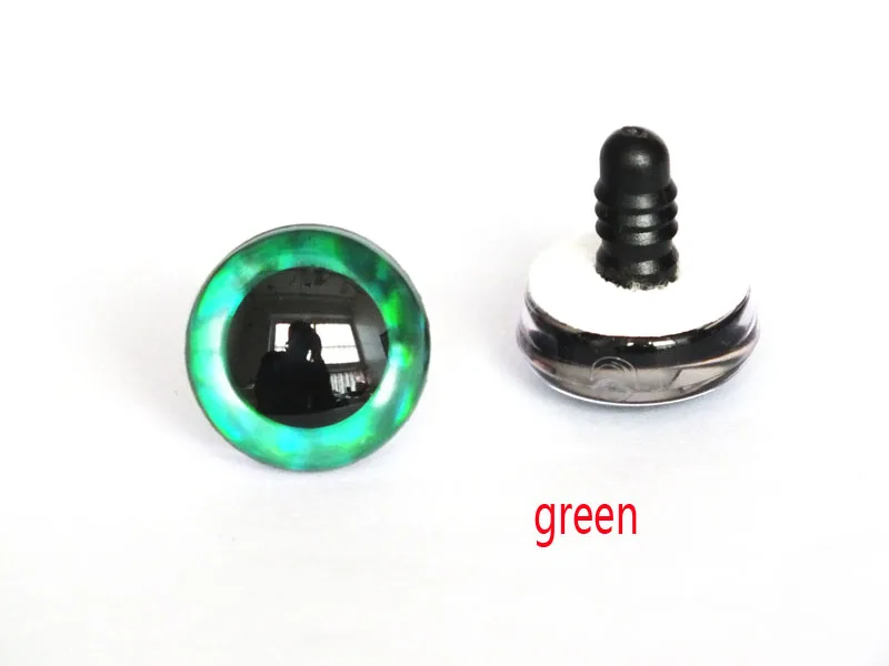20 Stück 12 Arten Farben 9 mm 12 mm 14 mm 16 mm 18 mm 20 mm 25 mm 30 mm 35 mm Trapez-Spielzeugaugen 3D-bunte Sicherheitspuppenaugen für DIY-Handwerk – Detail 13