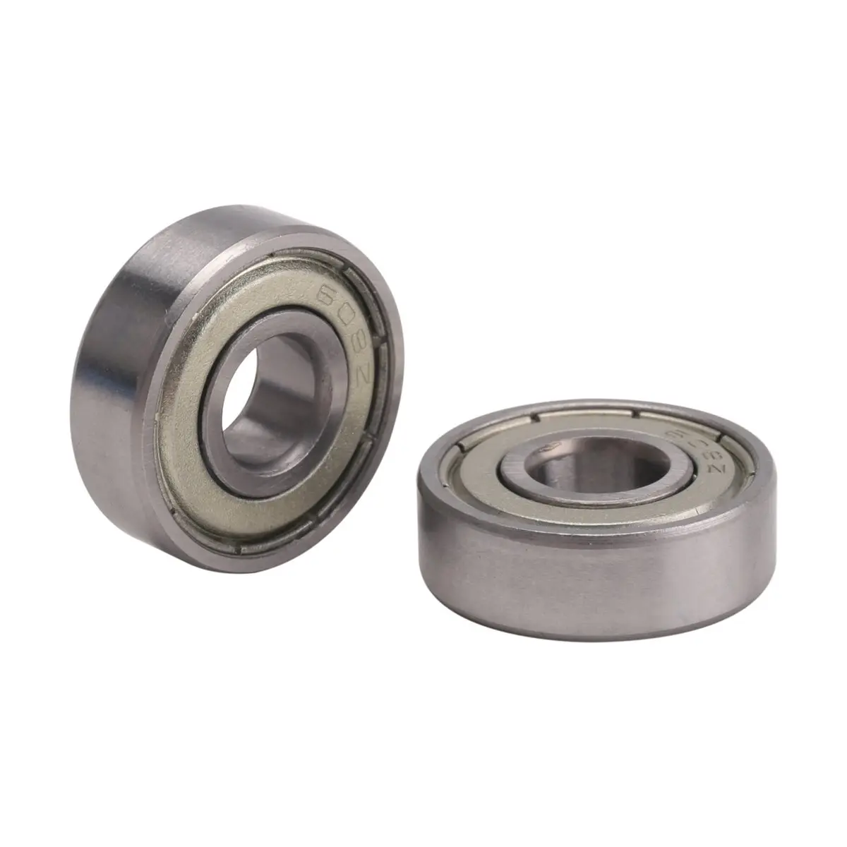 ●2 Pcs Single Shielded 608Z Miniature Deep Groove Ball Bearings