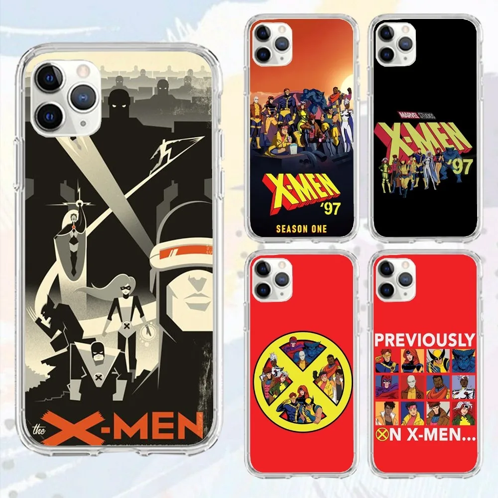 X_X-Men D-DC Movie Phone Case For Iphone 15 11 13 14 Pro Max 7 8 Plus X Xr Xs Max Se2020 12mini Transparent Cover