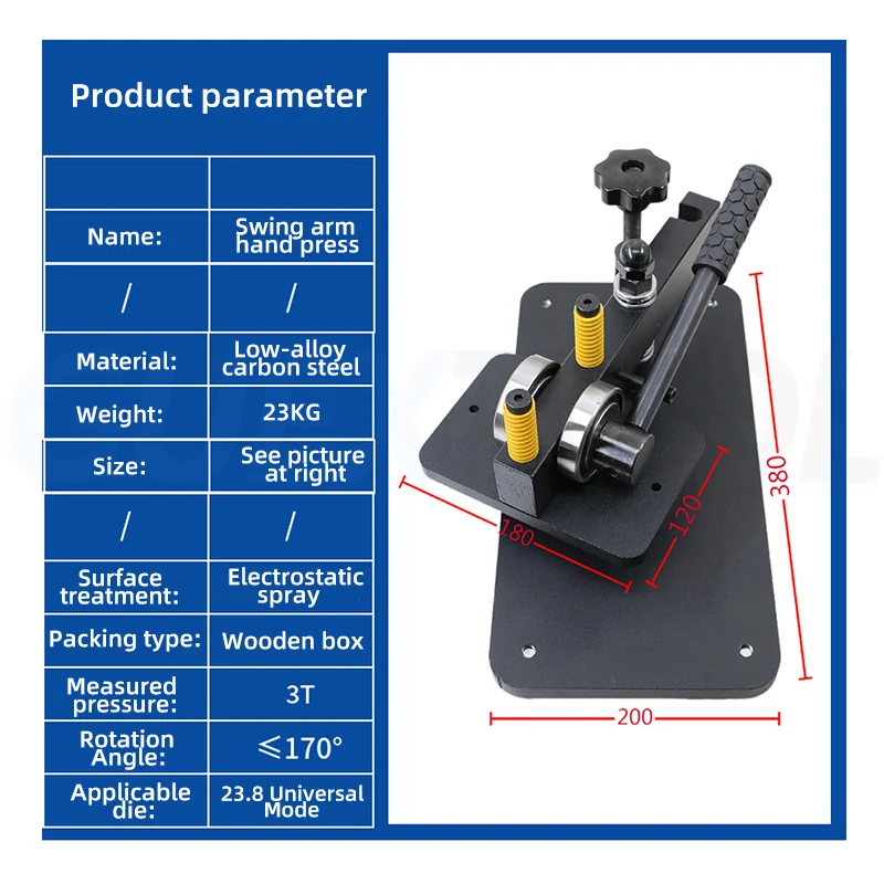 Die-Cutting Machine Punching Machine Small Pressing Machine Rocker Machine Manual Die Cutting Machine Leather Slicing Machine