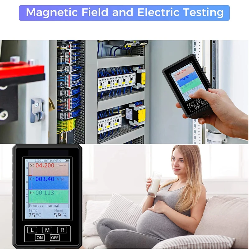 Handheld Radiation Monitor XR-2 PRO Portable EMF Tester Electromagnetic Field Detector & Dosimeter - On-the-Go Radiation Checker