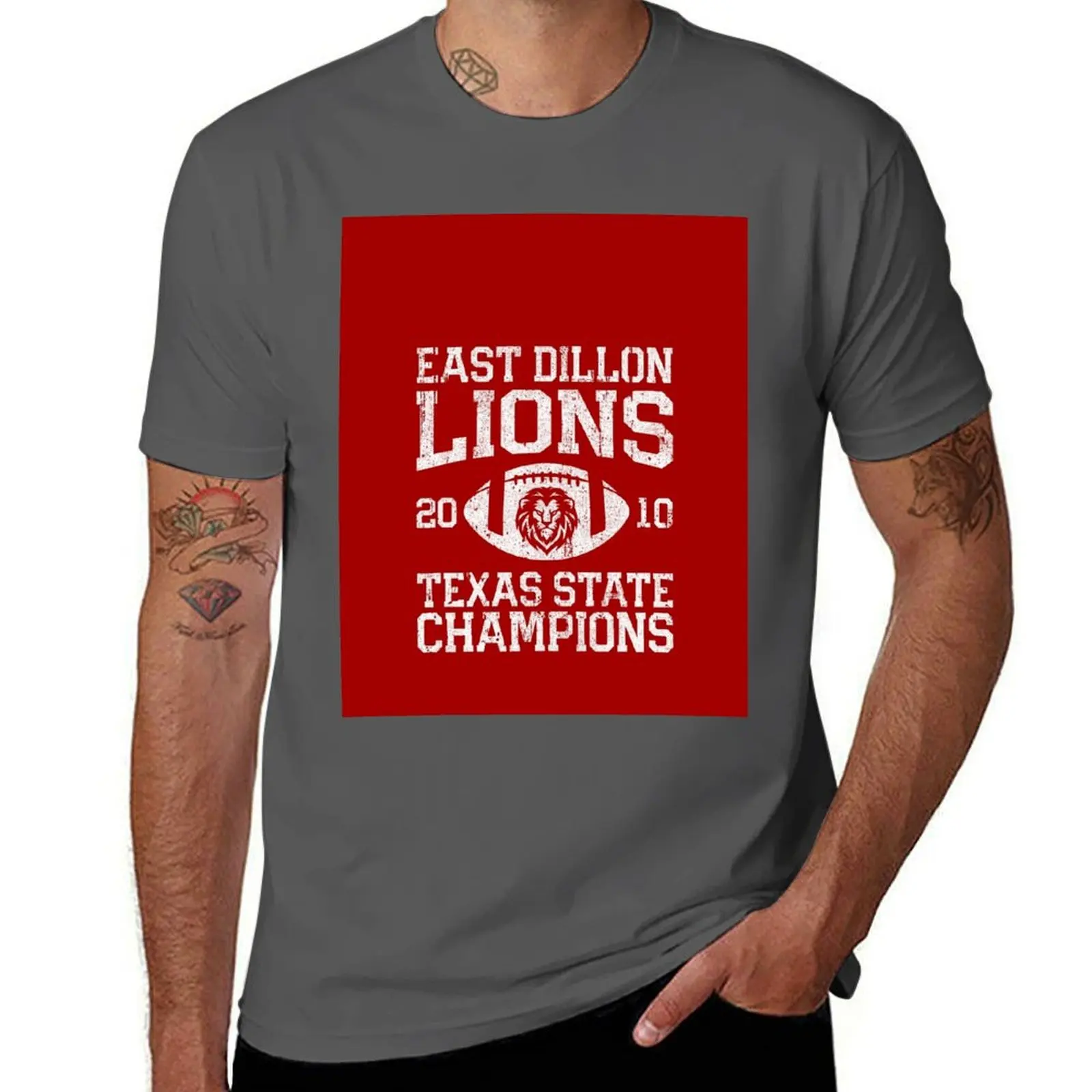 

East Dillon Lions Texas State Football Champions T-Shirt Sun Block Outdoor T-Shirt