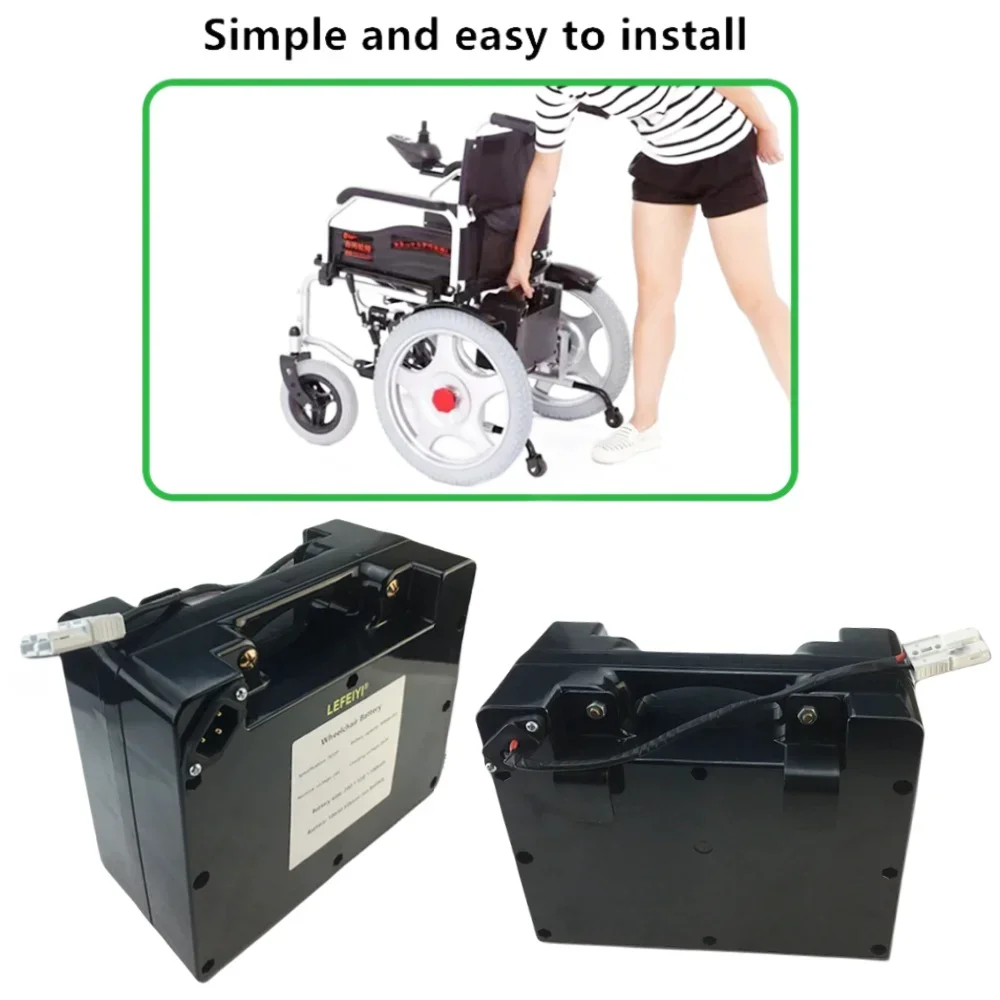 24V 30Ah Lithium Battery For 24V Electric Wheelchair Stair Climber+Charger