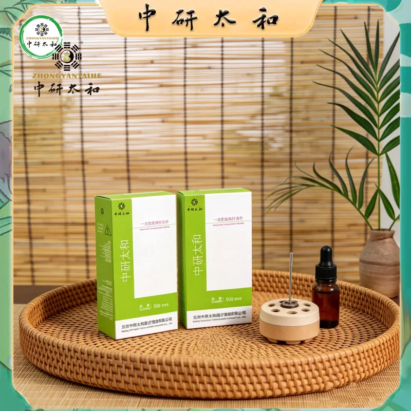 ZHONGYAN TAIHE Premium One-Time Use Acupuncture Needles with Catheter 5 Boxes/2500 Sterile Needles Multi-Diameters Available