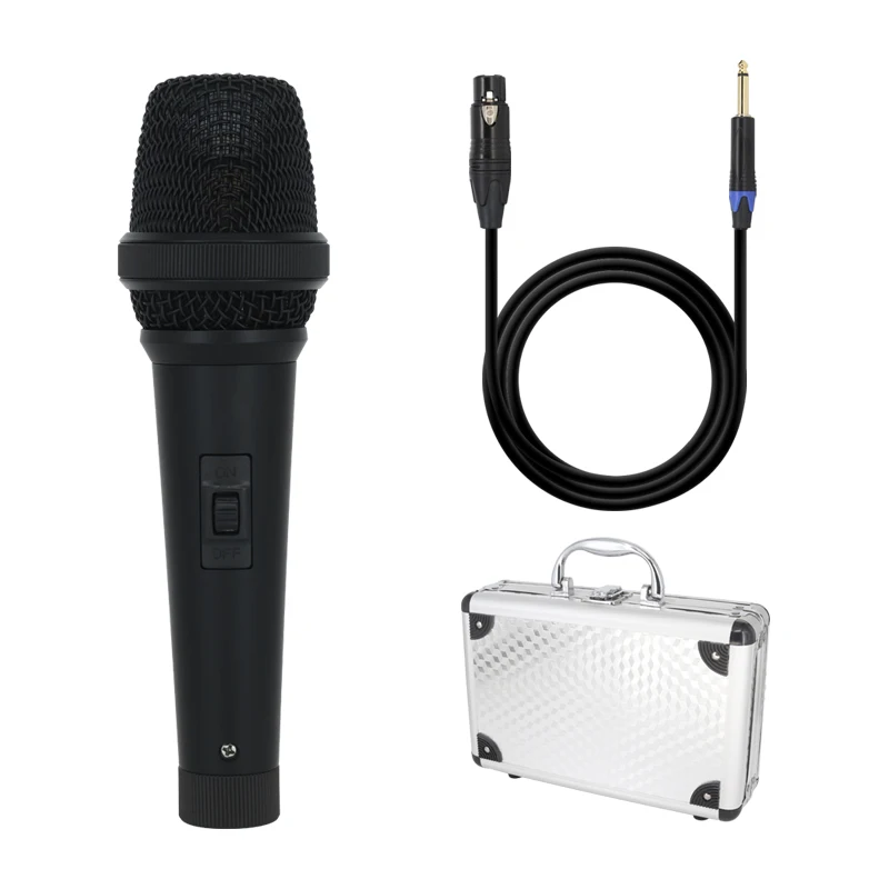 Professional wired microphone, super heart-shaped dynamic handheld karaoke live microphone