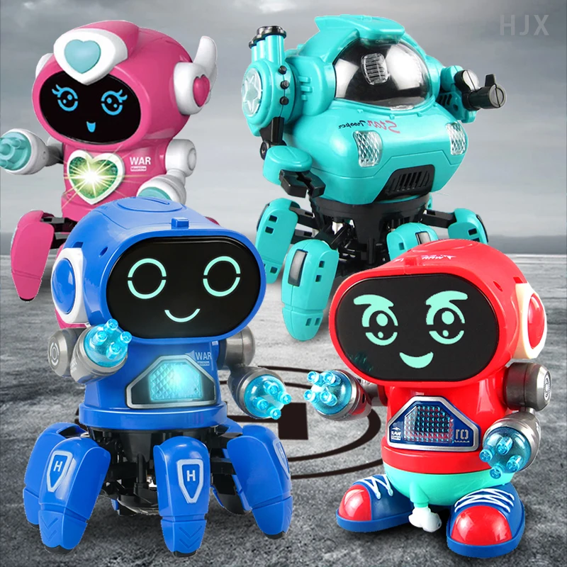 Fun Electric Dance Music Light Walk Doll Robot Toy for Children Kid Boy Girl Baby Toddler 7 8 9 12 Months 1 3 5 2 To 4 Years Old