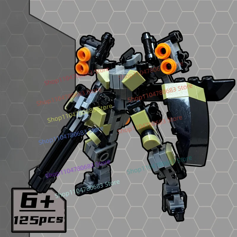 

New MOC Military Building Blocks Minifigure, Mecha Combat Skeleton Bricks Toy, Educational Ornament, Kids Holiday Gift