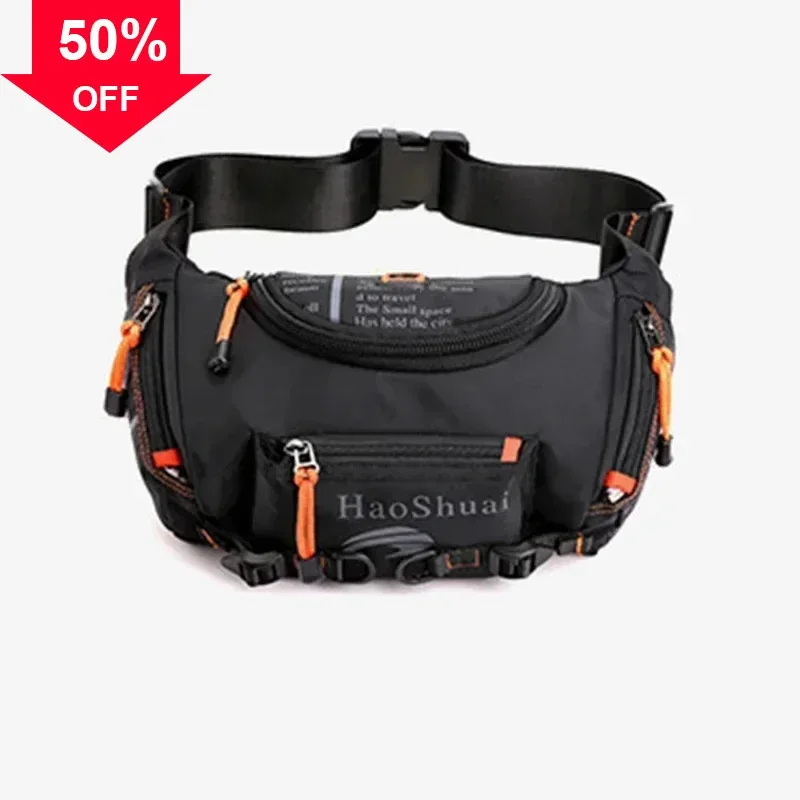 Waterproof Nylon Men Waist Pack Bum Sling Chest Bag Multi-purpose Travel Male Shoulder Messenger Hip Belt Fanny Bags