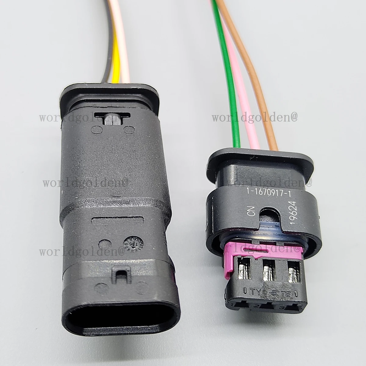 

1-1718644-1 4F0973703 3-контактный автомобильный электрический разъем с предварительно подключенными проводами для универсальных транспортных средств