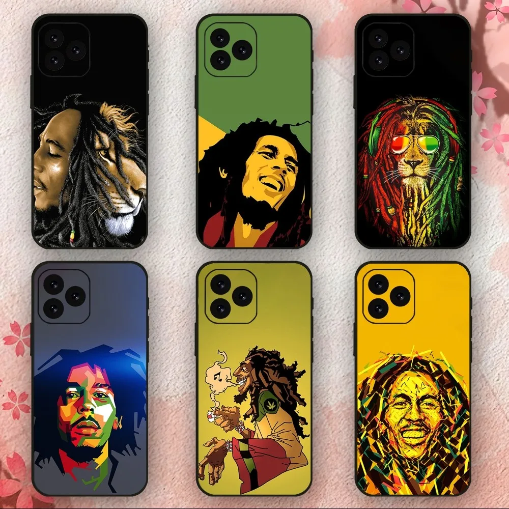 Singer B-Bob M-Marley Phone Case For iPhone 11 12 13 14 15 Mini Plus Pro Xs Max X S Plus XR Shell