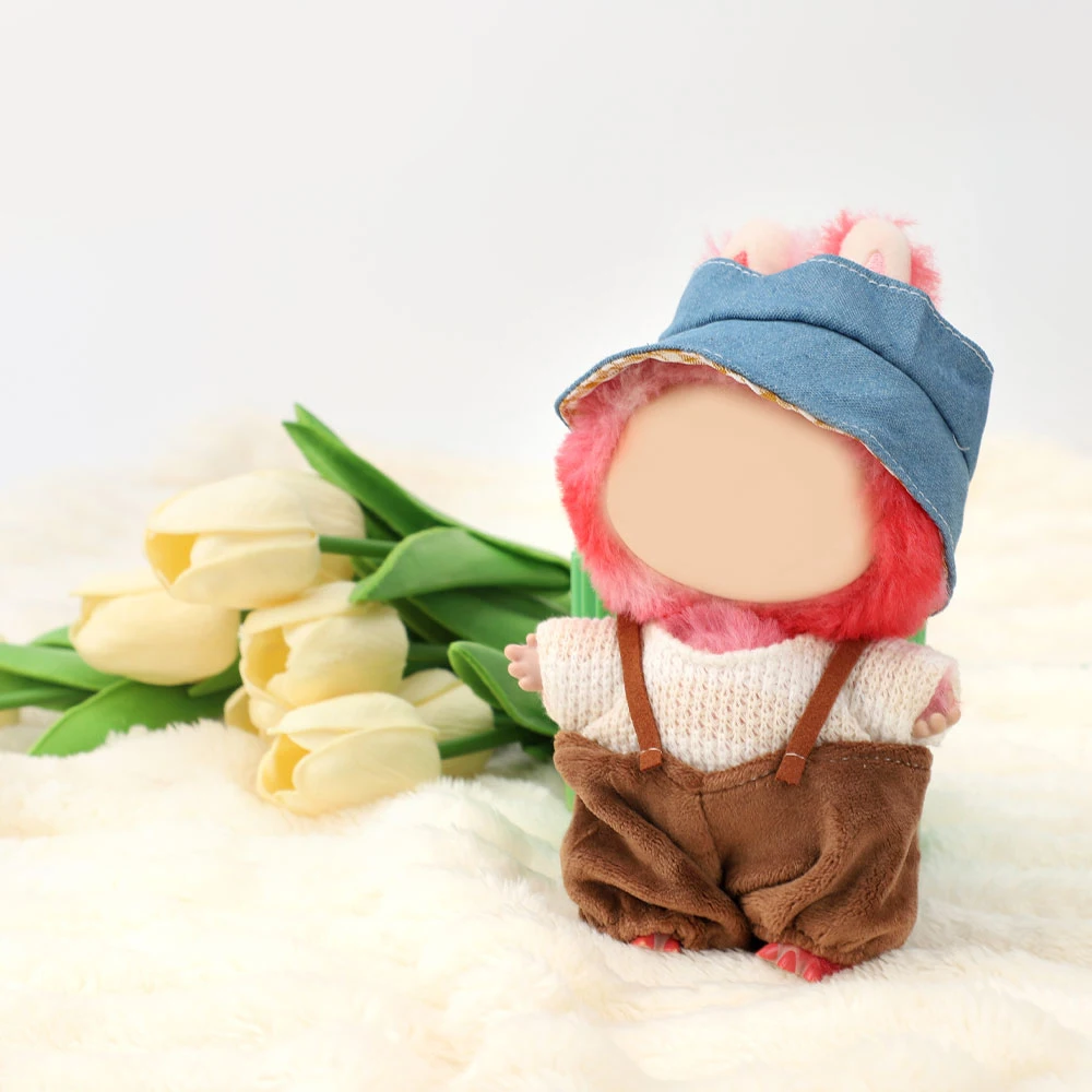 1-piece cute Labubu doll clothes suit is suitable for 17CM Labubu doll clothes accessories, excluding dolls