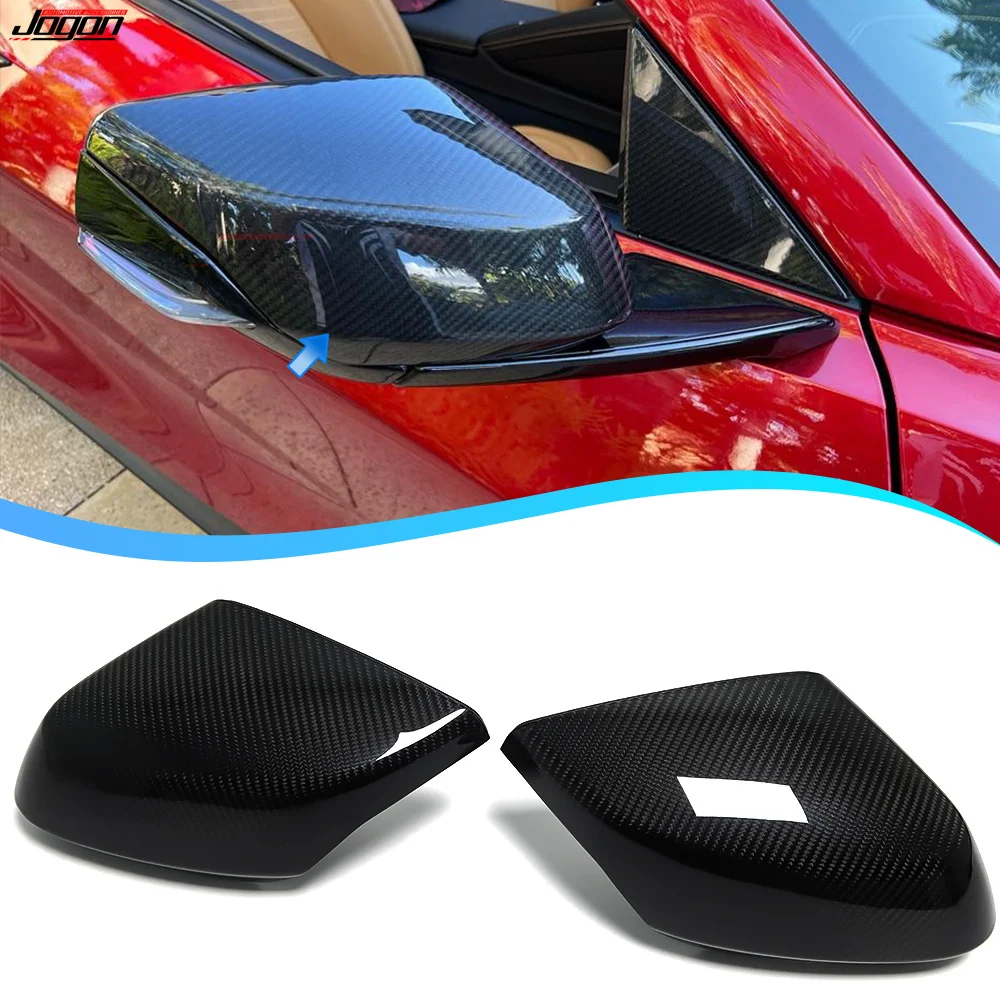 

Side Rearview Mirror Cap Wing Mirror Cover For Chevrolet Corvette C8 Stingray Z51 Z06 Sports 2020+ Car accessories