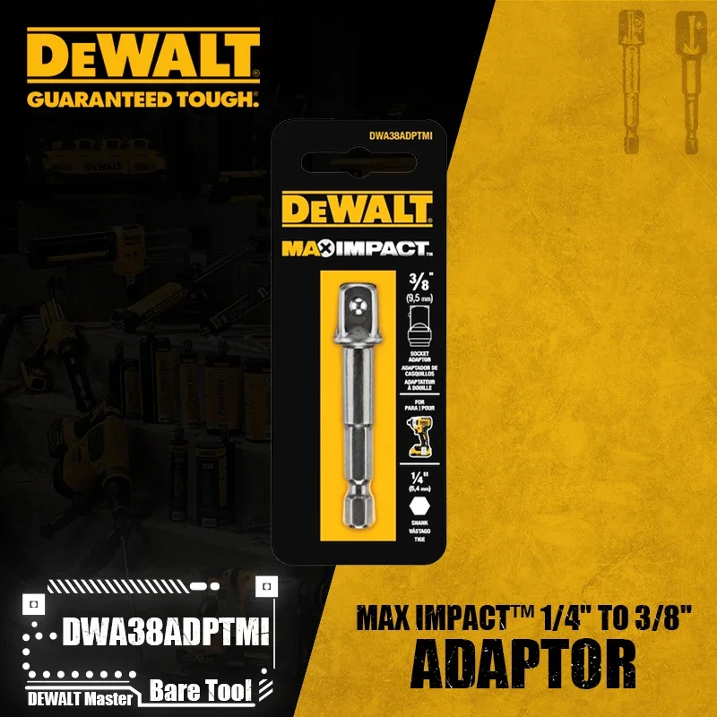 Dewalt Dwa12adptmi Dwa38adptmi Max Impact™1/4 "Vierkant 1/2" Of 3/8 "Adapter Stuurprogramma Voor Elektrisch Gereedschap