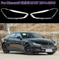Auto Shell Headlamp Lampshade Shell Cover Transparent Front Headlight Lens Cover For Maserati Ghibli M157 2014 2017 2018 2019