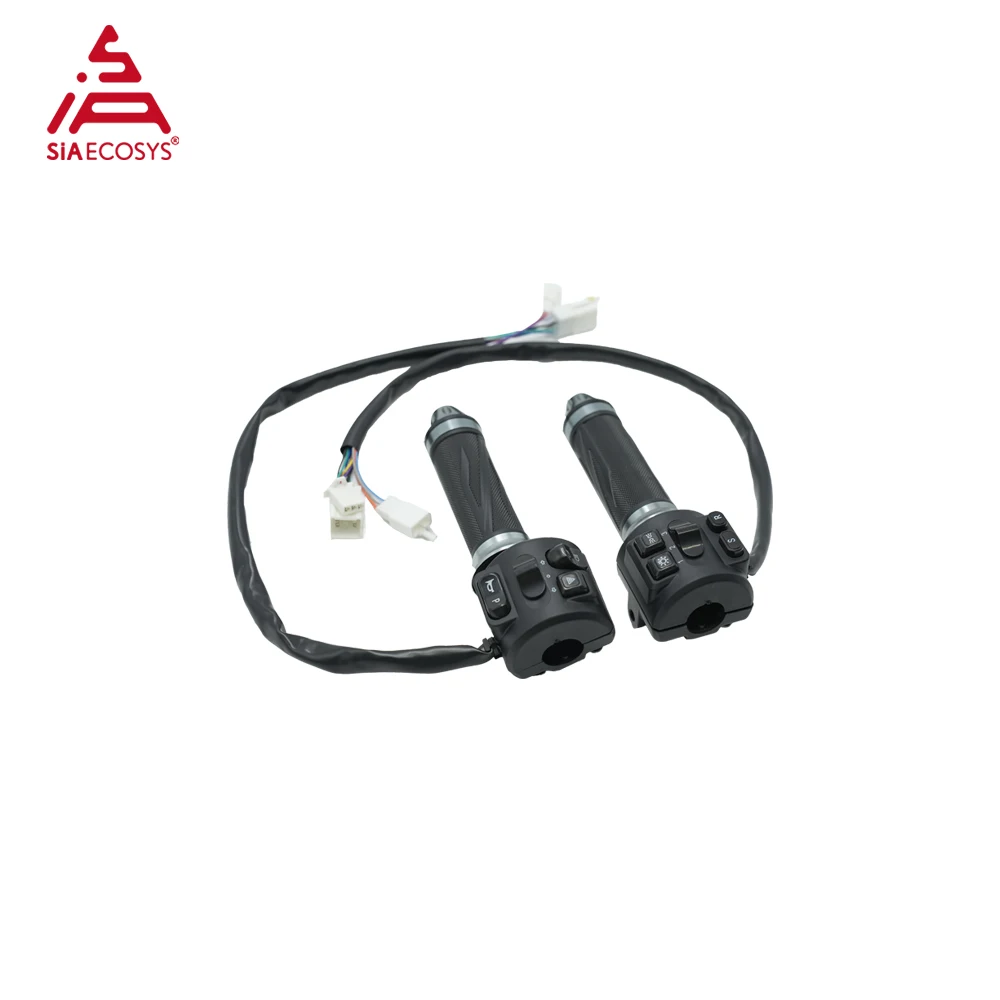 Combinazione Interruttore Acceleratore SIAECOSYS Z6 con Modalità Parcheggio, Retromarcia e Sport a 3 Velocità per Moto Z6