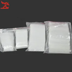 100Pcs Thick Mini Zip Lock Transparent Plastic Bag Ziplock Zip Zipped Lock Reclosable Poly Bag Coin Jewelry Packaging Bag 0.12mm