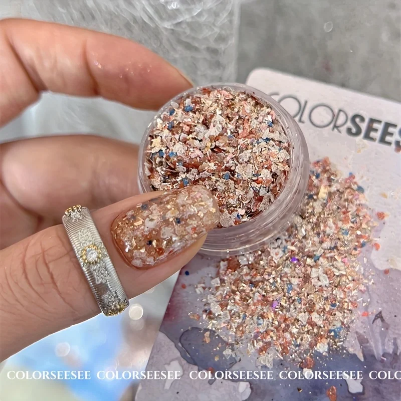 قطعة واحدة من مزيج بريق الميكا البحري العتيق - روك آند سيكوين لفن الأظافر والعناية بالقدم واليدين #5