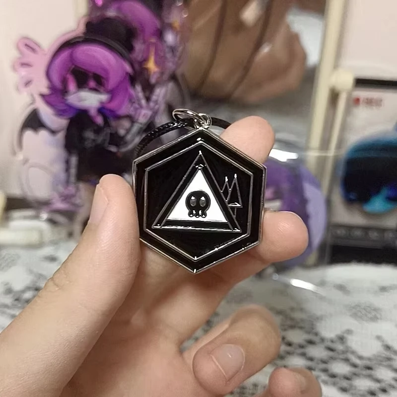 أنيمي القتل الطائرات بدون طيار تأثيري قلادة القوطية هيكل جمجمة قلادة سوداء الرقبة الترقوة سلسلة الأزواج هالوين الملحقات