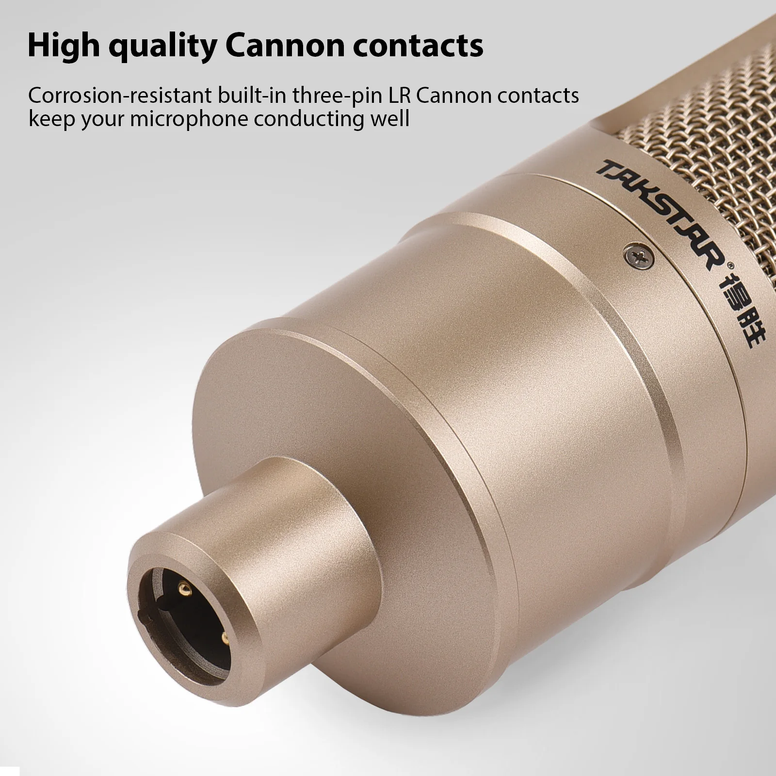 TAKSTAR PC-K200 Condenser Microphone for Live Singing Recording Podcasting Professional Recording Microphone XLR Connector