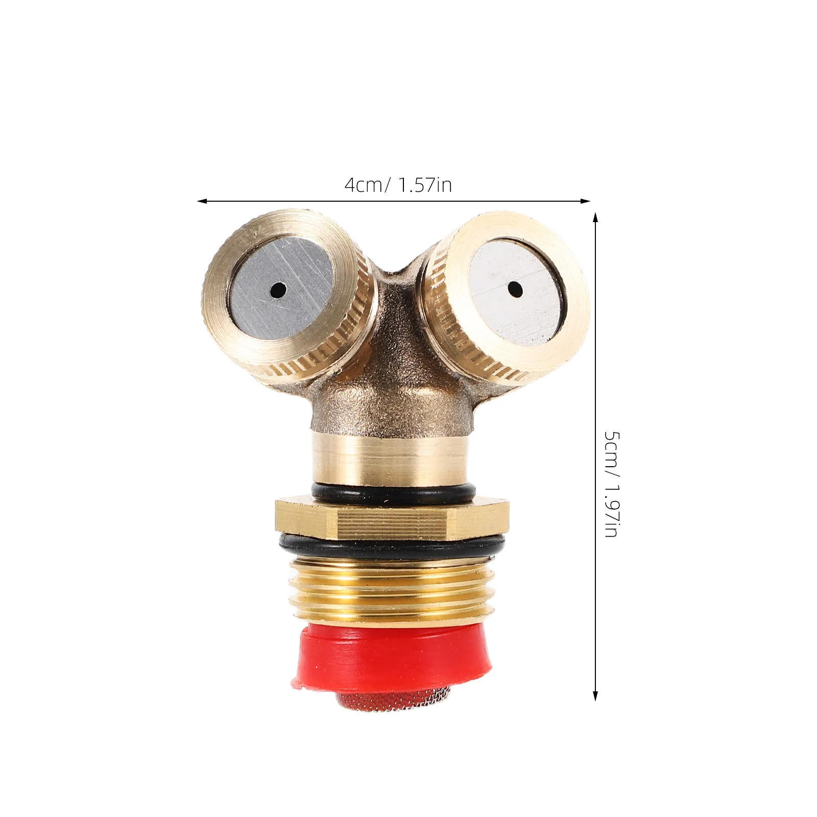 Brass Sprinkler Nozzle Automatic Rotating 360 Degree Garden Irrigation Water Spray Lawn Cooling Dust Suppression Misting Yard