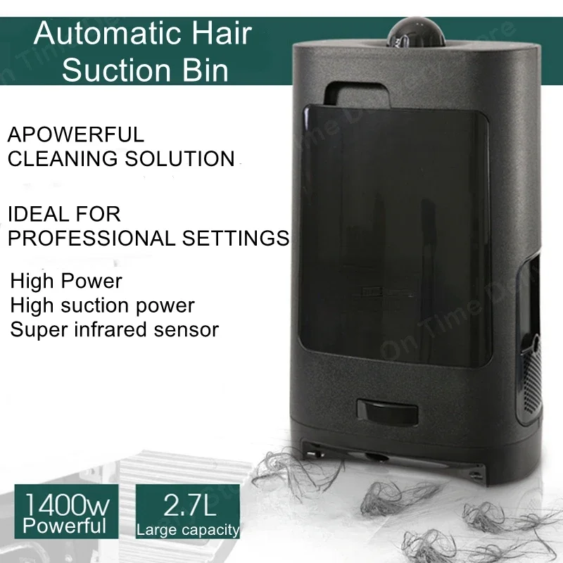 High-power  intelligent suction broken hair tools hair salon special suction hair waste garbage can