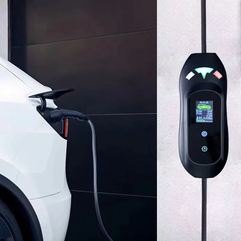 11kw 22kw 16A 3 Phase 220v 430v Fast Electric Charger New Type 2 GBT Portable EV Charger EV Cars Wifi Connectivity