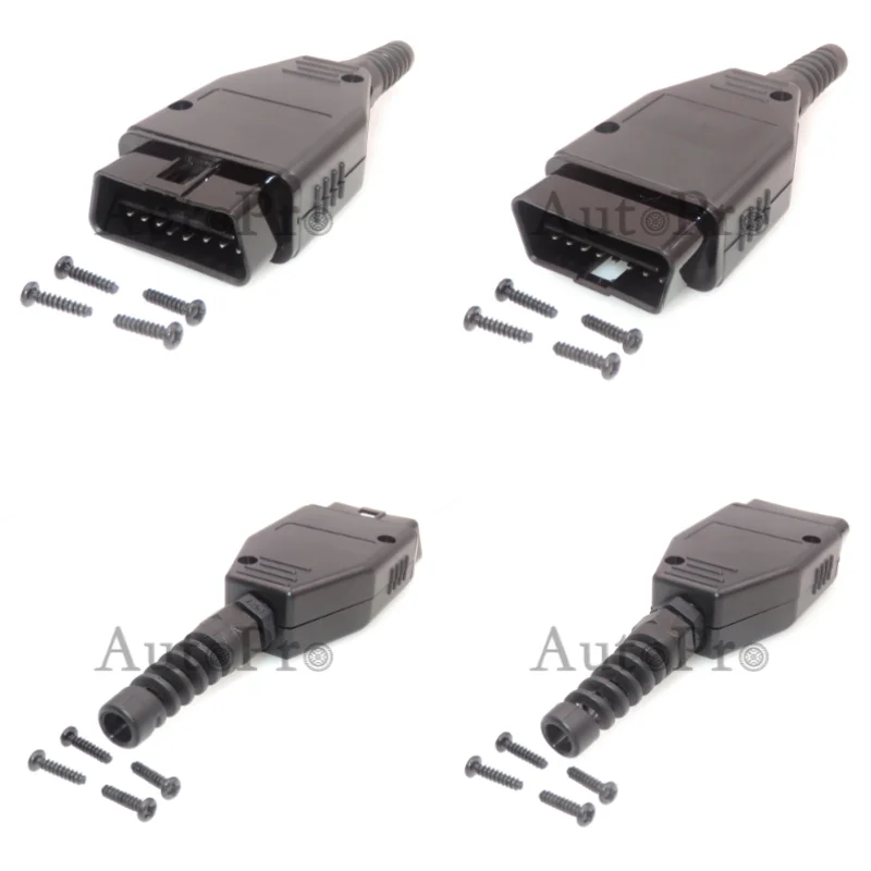 1 Set 16 Hole Car OBD-II Diagnostic Plastic Housing Connector Automobile AC Assembly OBD Diagnostic Interface Socket For BMW